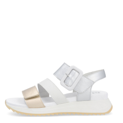 Dámské sandály Rieker W2950-90 metalická