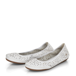 Dámské baleríny Rieker 41460-80 bílá