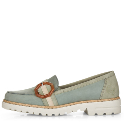 Dámské mokasíny Rieker 54864-52 zelená