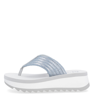 detail Dámské pantofle Rieker W3054-14 modrá