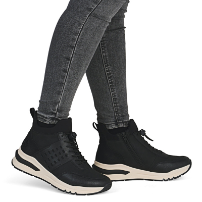 detail Dámská kotníková obuv Rieker M6664-00 černá