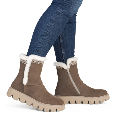 detail Dámská kotníková obuv Rieker W2075-20 hnědá