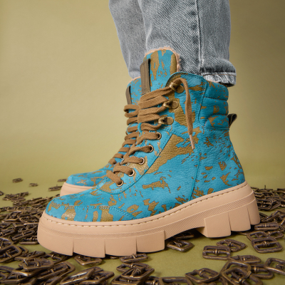 detail Dámská kotníková obuv Waldläufer 977801 300 modrá