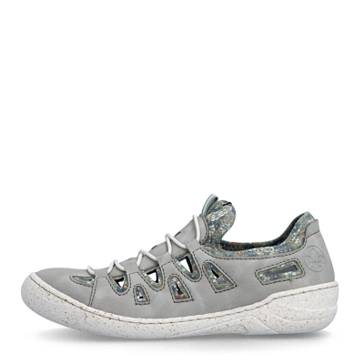 detail Dámské polobotky Rieker 54551-41 šedá