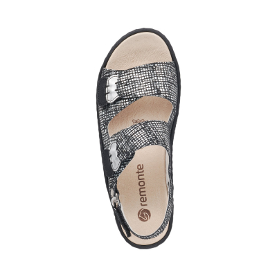 detail Dámské sandály Remonte D7638-02 černá