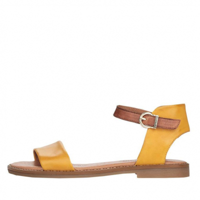 detail Dámské sandály Remonte D3656-68 žlutá