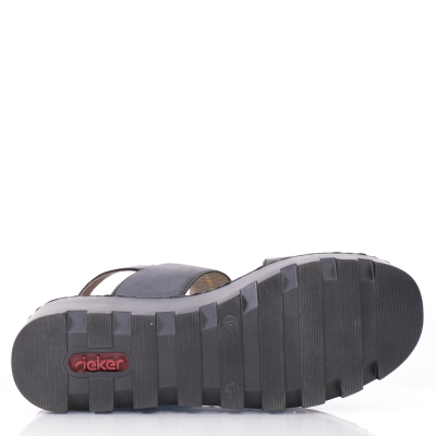 detail Dámské sandály Rieker 69862-00 černá