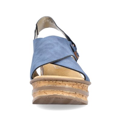 detail Dámské sandály Rieker 68184-14 modrá