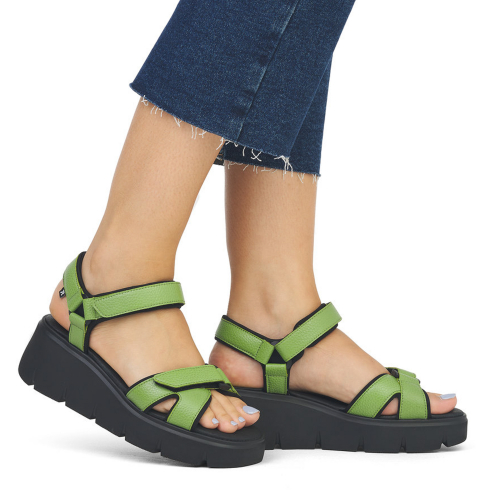Dámské sandály Rieker W1552-52 zelená