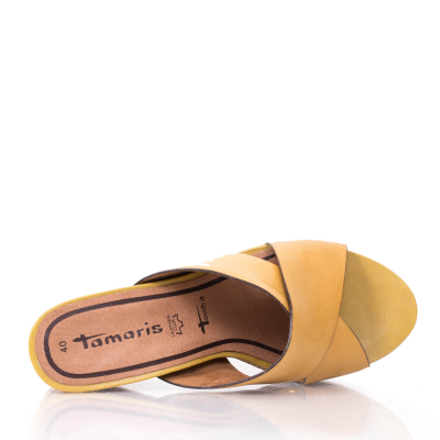 detail Dámské pantofle Tamaris 1-27201-28 žlutá