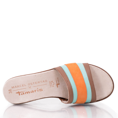 detail Dámské pantofle Tamaris 1-27108-20 oranžová