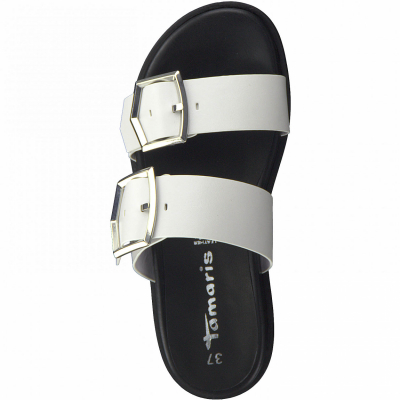 detail Dámské pantofle Tamaris 1-27246-36 bílá