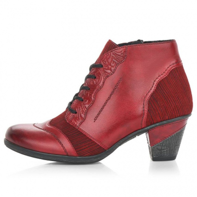 detail Dámská kotníková obuv Remonte D8789-35 červená
