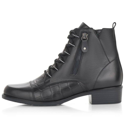 detail Dámská kotníková obuv Remonte D6880-01 černá