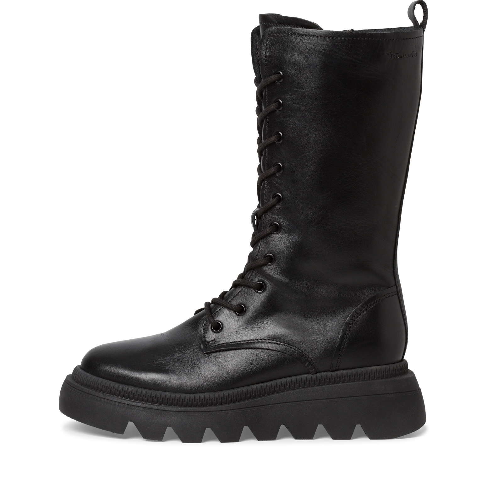 Tamaris Bottine Femme 1-25282-41 Cuir Véritable Talon Compensé Confort - Noir Ou Couleurs Disponibles