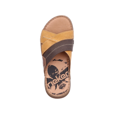 detail Pánské pantofle Rieker 21995-68 žlutá
